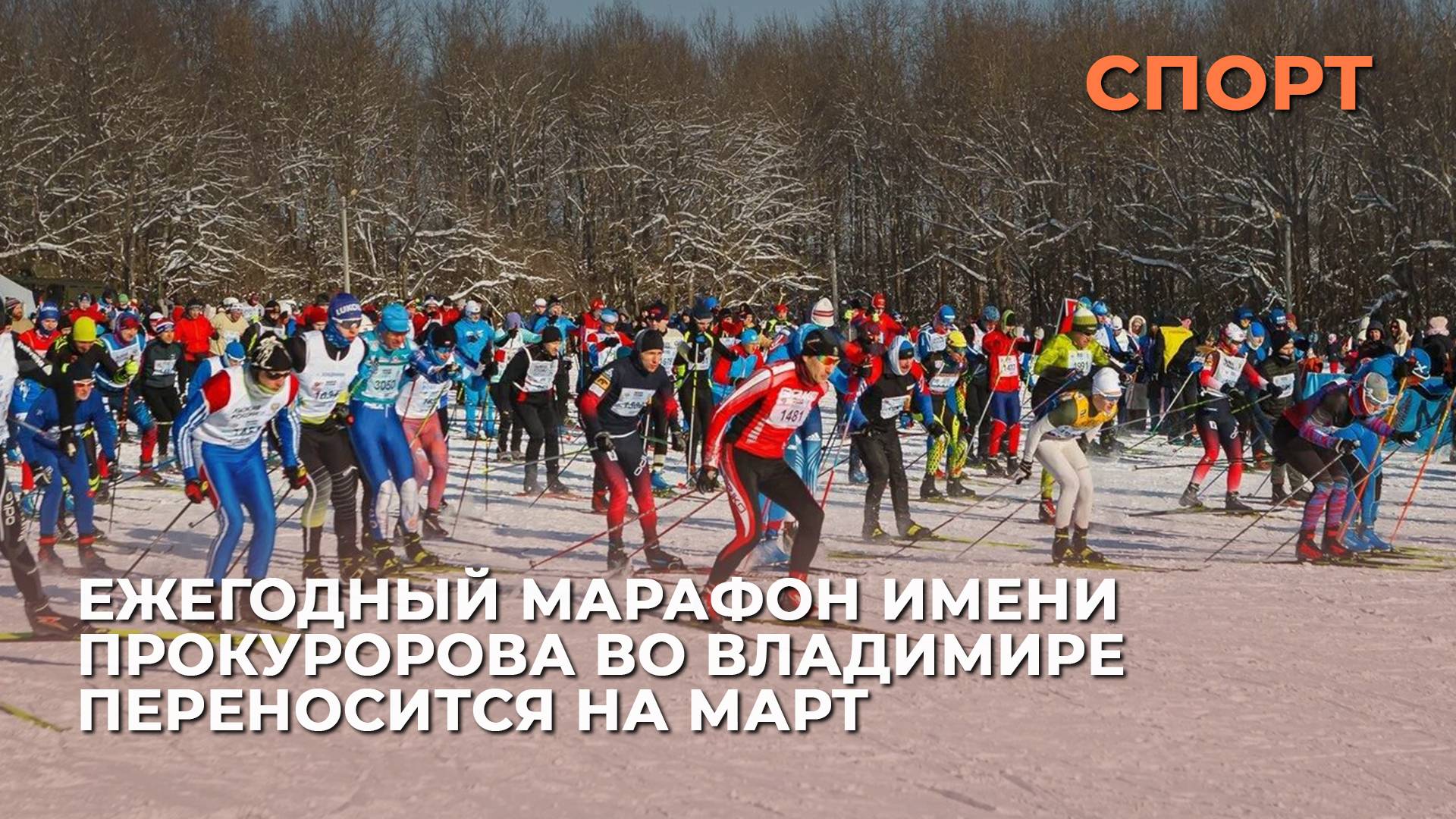 Ежегодный марафон имени Прокуророва во Владимире переносится на март
