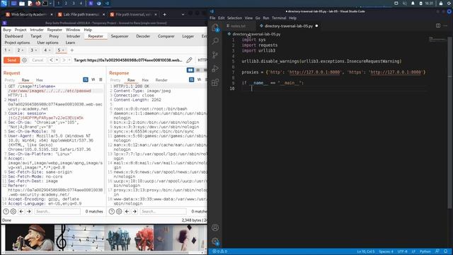 48 Lab #5 File path traversal, validation of start of path