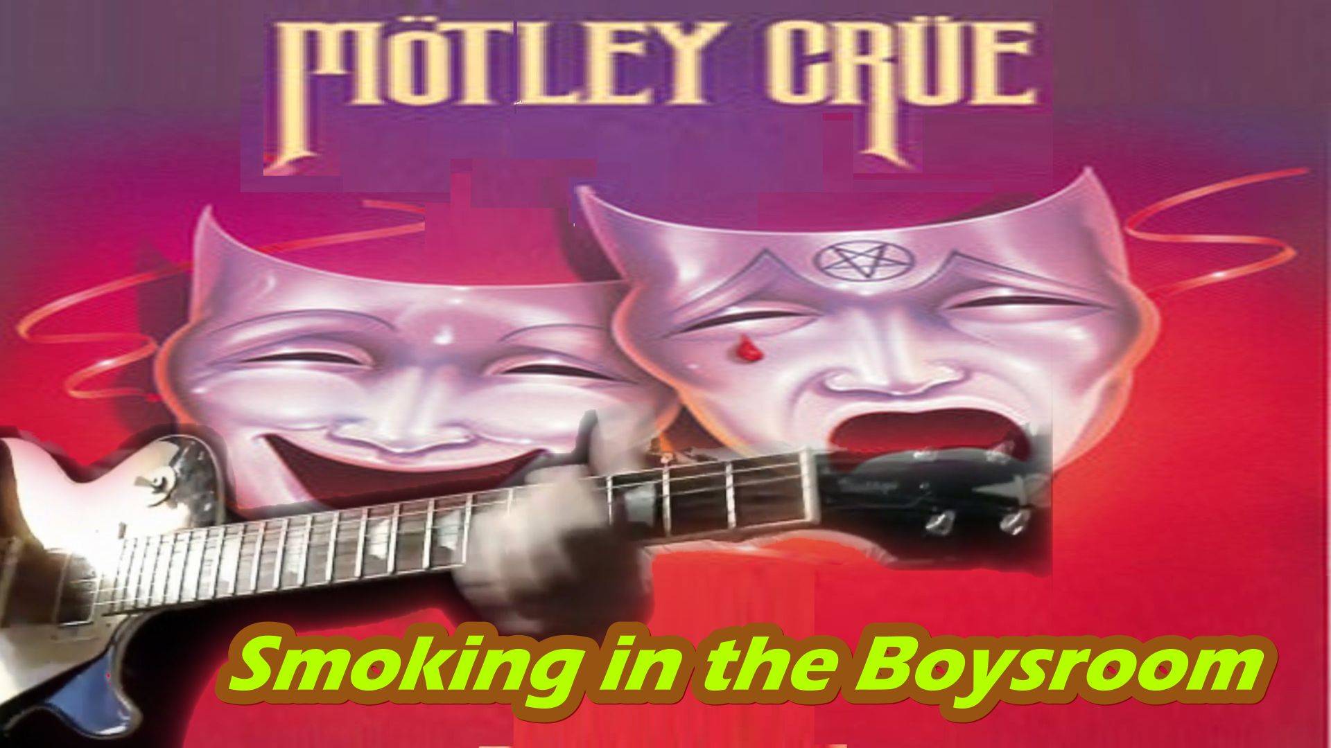 Motley Crue - Smoking in the Boysroom  guitar cover lesson by SAKIS KOTSIALIS