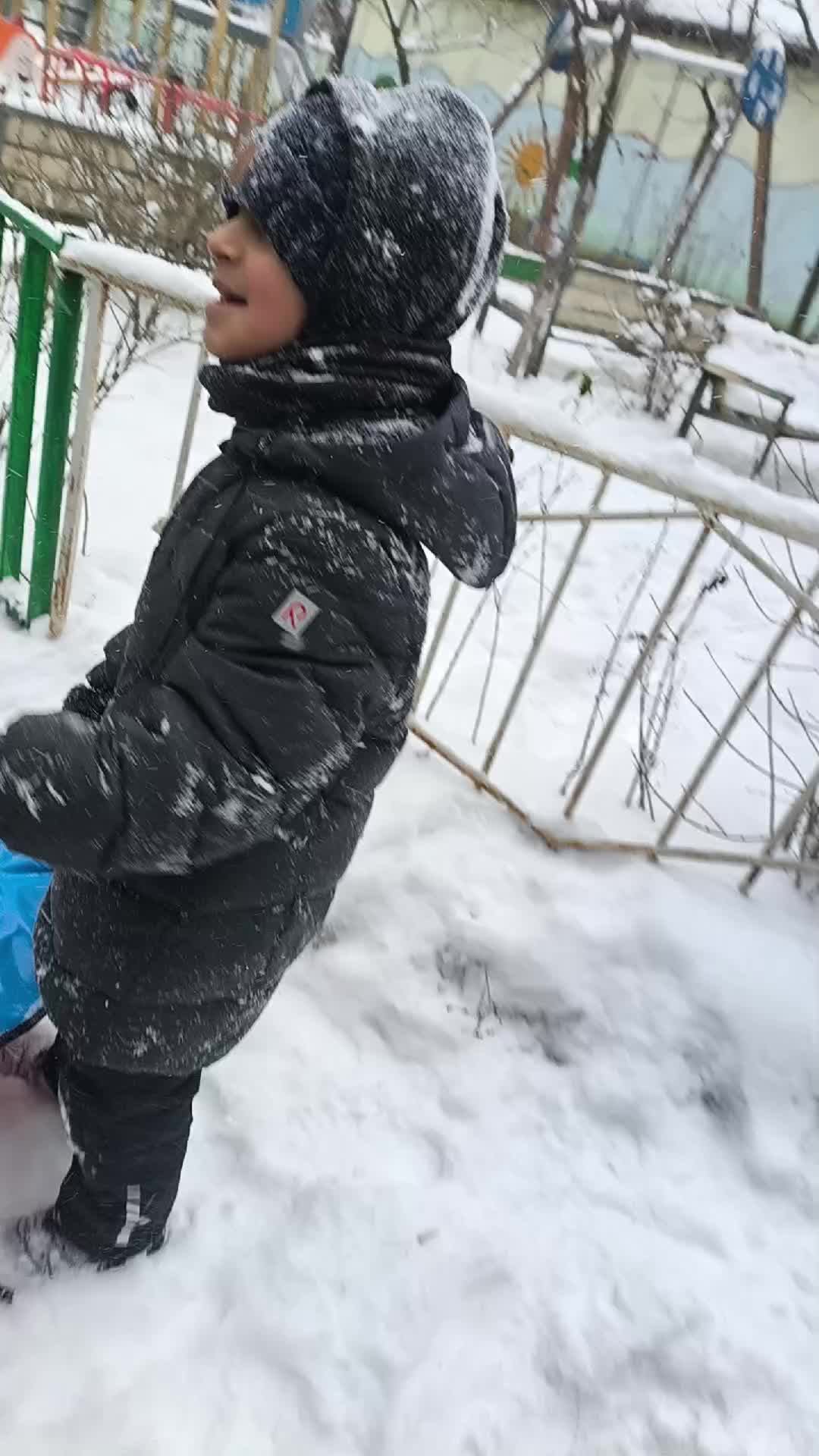 играют снежки