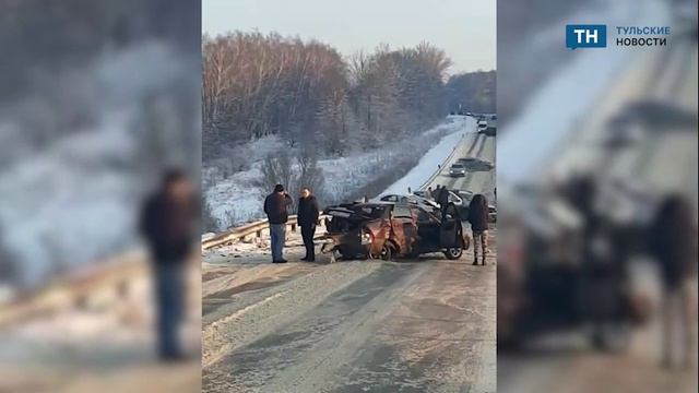 В Щекинском районе в массовом ДТП пострадало 4 автомобиля