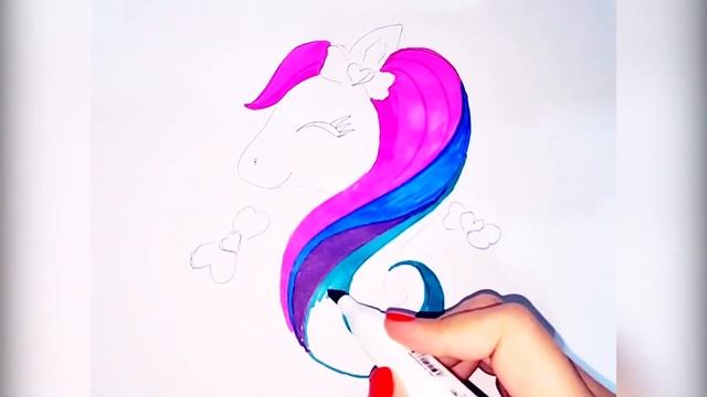 Draw horse for children /   Bolalar uchun ot chizish