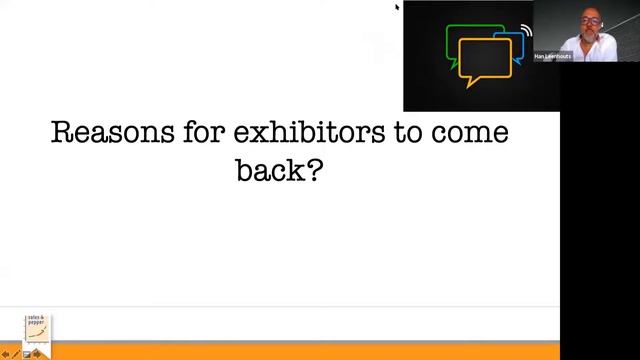 Online Keynote: Selling Tradeshows & Events after Corona by Han Leenhouts (08.05)