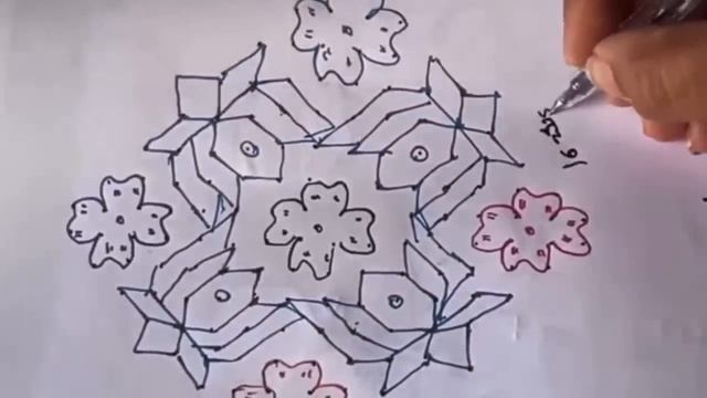 beautiful lotus flower rangoli on 29 May 2024 | video1