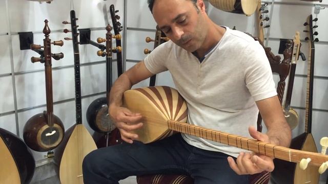 TURKISH LONG NECK MAHOGANY BAGLAMA SAZ FOR SALE