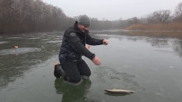 СТРЕЛЯЮТ ЖЕРЛИЦЫ на РУСЛЕ. РЫБАЛКА на ЩУКУ ЗИМОЙ со ЛЬДА