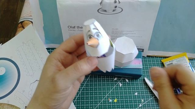 Снеговик ⛄ ОлАф из бумаги своими руками.