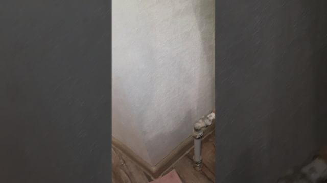 Течь подводки радиатора отопления.