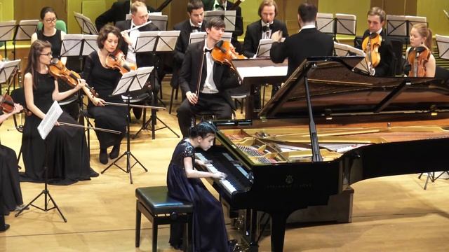 Alexandra Dovgan 9 y o , W  A  Mozart  The concert for piano with orchestra No 488