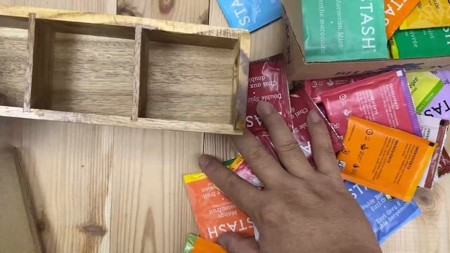 Cheap Wooden Tea Bag Serving Box