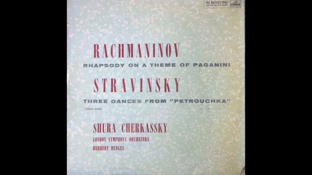 Stravinsky- Three Dances From "Petrouchka" for Piano Solo (Shura Cherkassky, 1951)