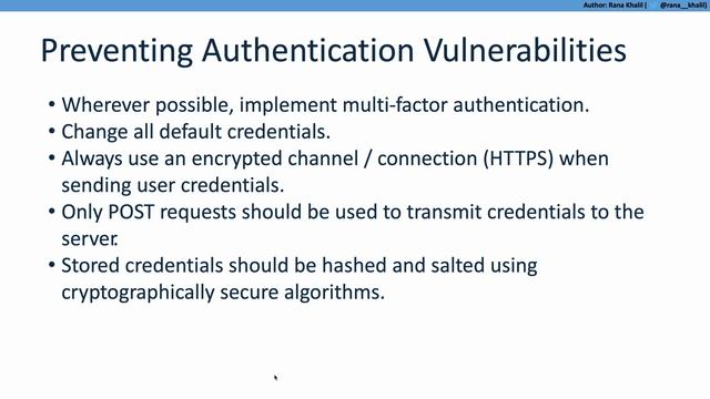 18 How to Prevent Authentication Vulnerabilities