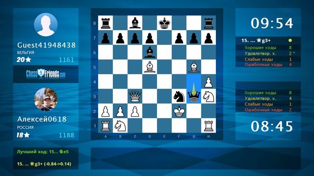 Chess Game Analysis: Алексей0618 - Guest41948438 : 1-0 (By ChessFriends.com)