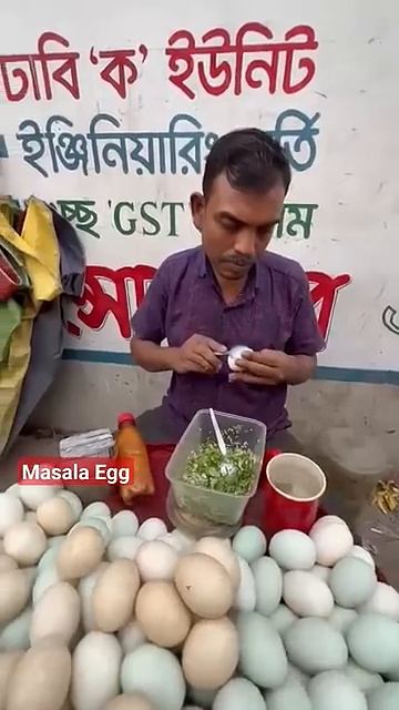 Masala Egg। Bangladeshi street food। #egg #streetfood #viral #shorts।#shortsfeed