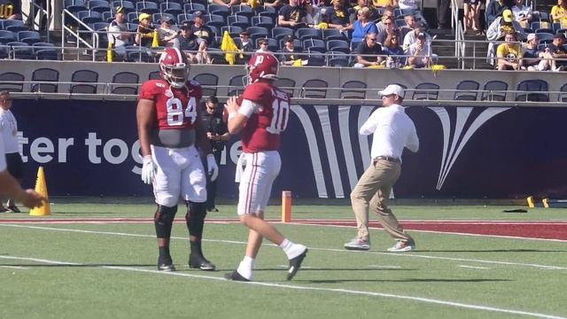 Mac Jones & Tua Tagovailoa in Citrus Bowl Warmup