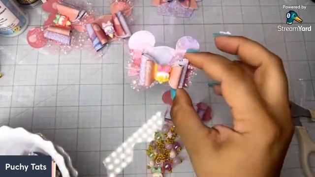Scrap Diva Designs Mouse Bows and Lemonade Cart