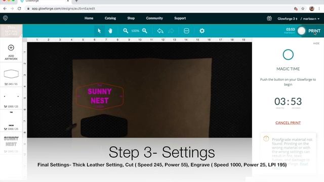 Glowforge Leather Patch Tutorial