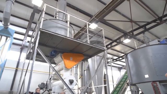 Участок тонкого измельчения стружки