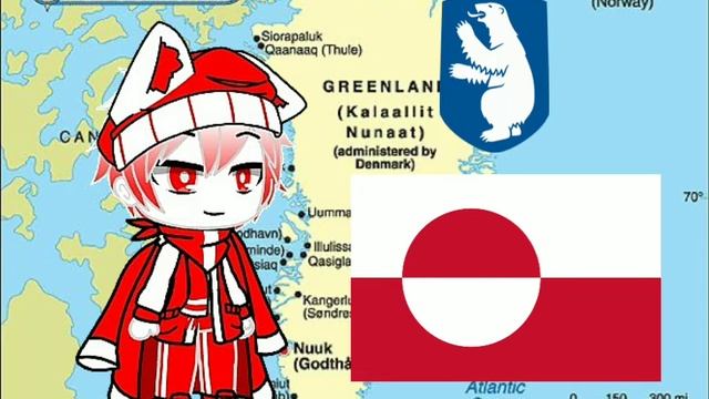 Gacha Club Countryhuman :                    Greenland Region (Denmark)