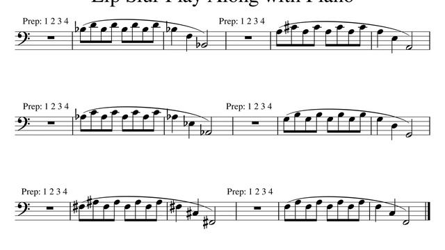 15 Mins Warm Up Lip Slur 005b Tempo 72