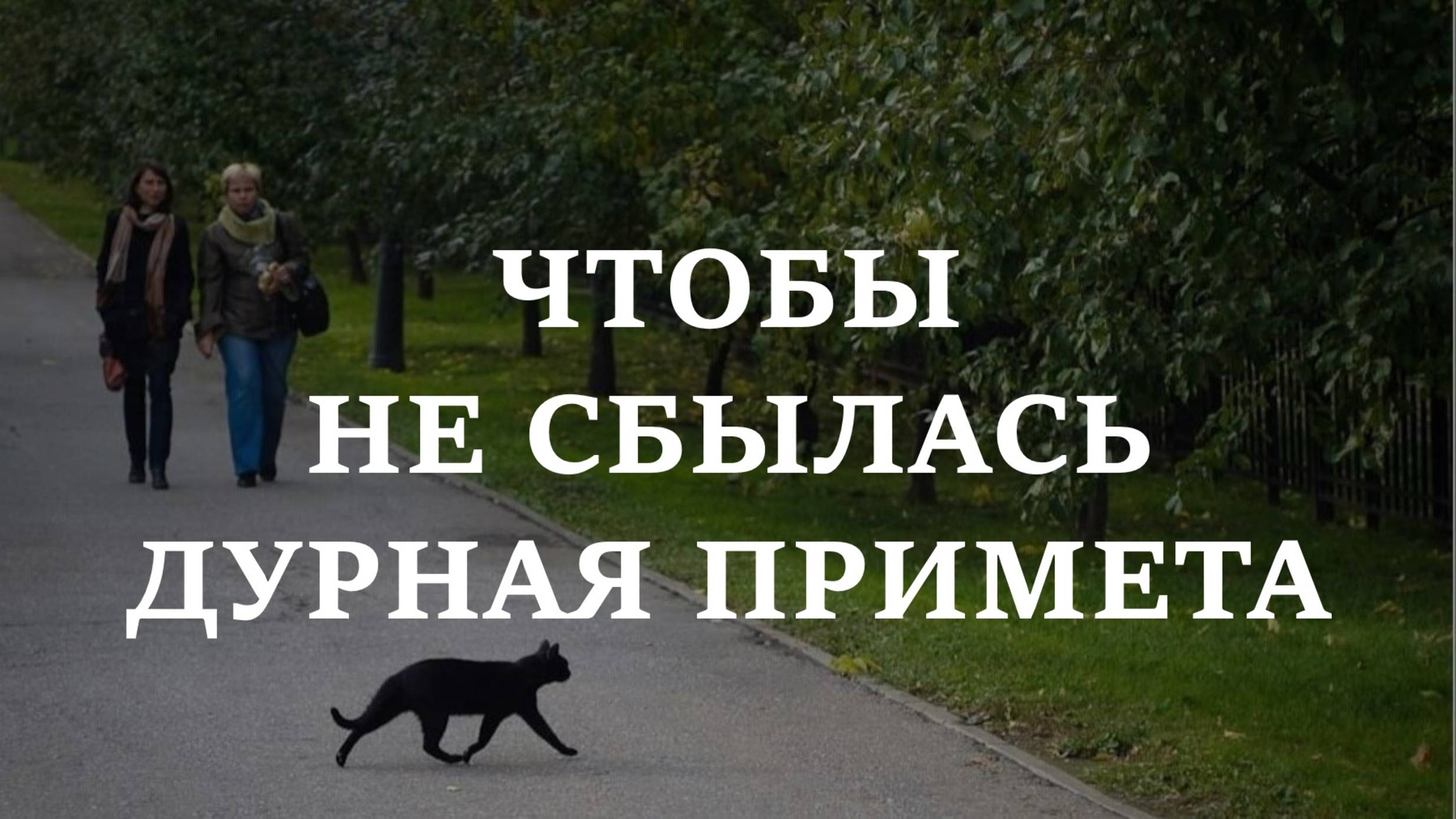 ЧТОБЫ НЕ СБЫЛАСЬ ДУРНАЯ ПРИМЕТА