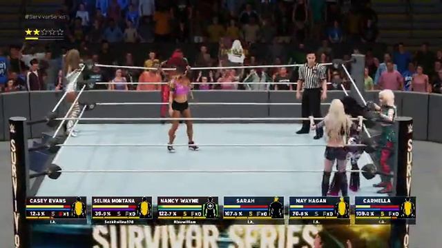 Survivor Series 2017 Traditionnal Elimination Tag Match - Nancy Wayne, Selina Montana and Casey Eva