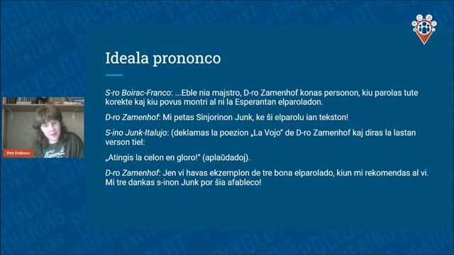 Fonetiko de Esperanto: konsonantoj - Petr Fedosov | PGO 2021
