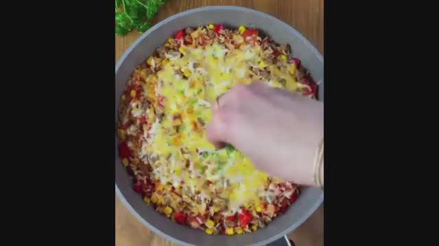 Рис с мясным фаршем. Кулинар