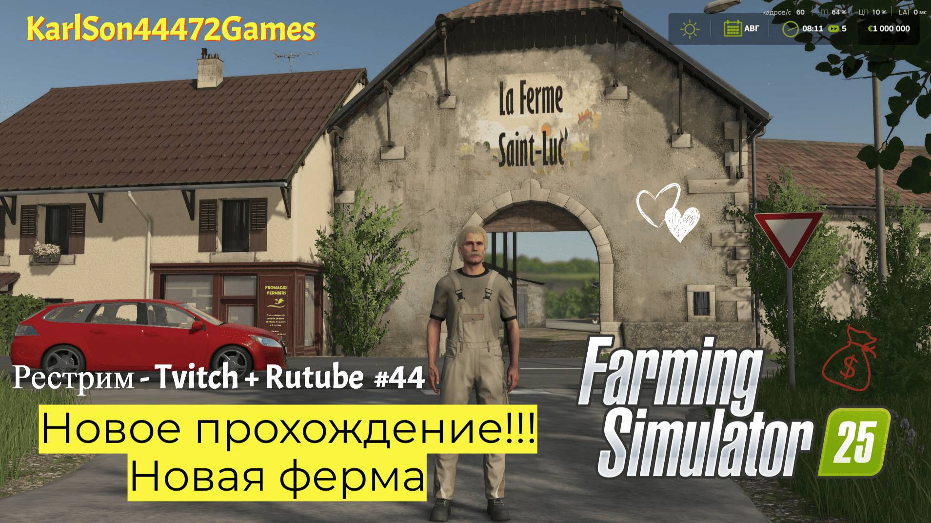 Farming Simulator 25 / Новое прохождение на карте PALLEGNEY / РЕСТРИМ - Твич+Rutube #44