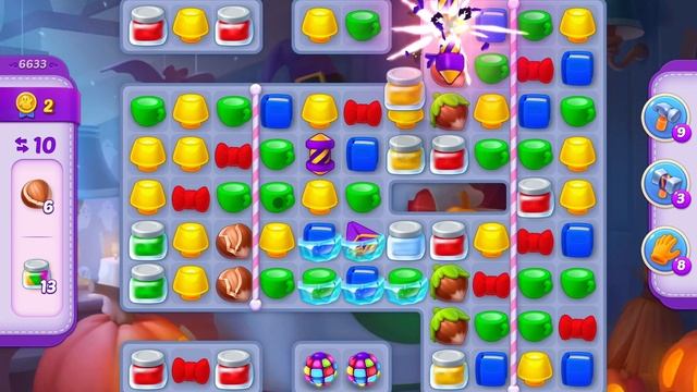 HomeScapes Level 6633 no boosters (18 moves)