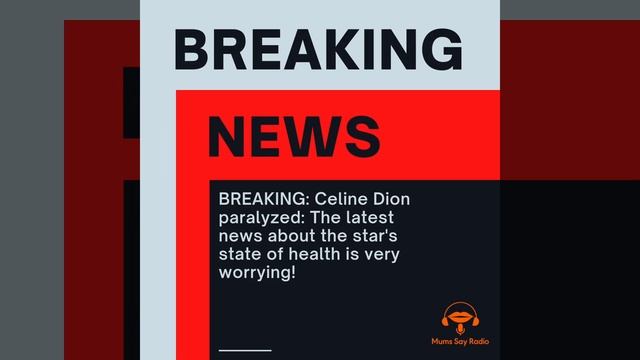 Celine Dion Paralysed