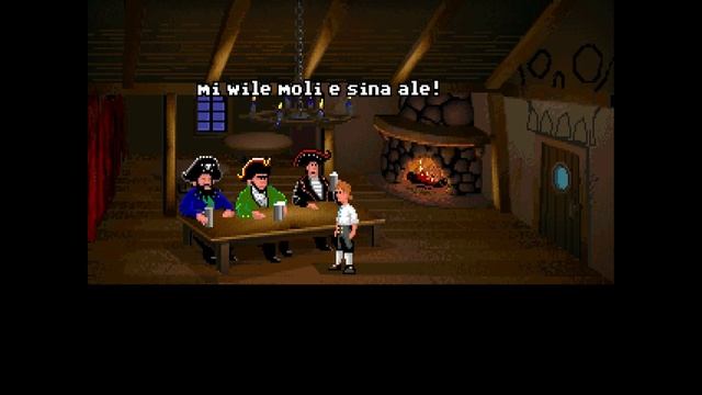 sona len pi ma lili Monki (The Secret of Monkey Island in toki pona)