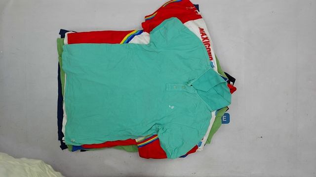 35635 Футболки поло Брендовые винтаж (BRANDED POLO 1/3), секонд (extra), Италия, 9 пак, ~7.3 кг, 8.5