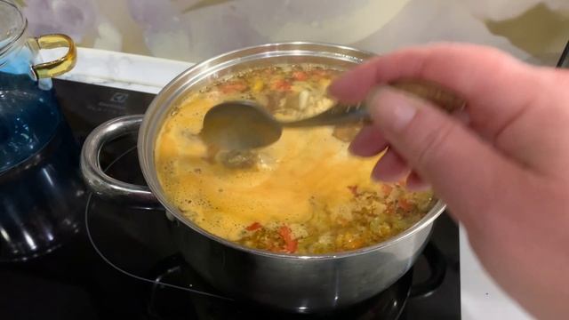 Идея ужина: Вкусный чечевичный супчик и жареная камбала