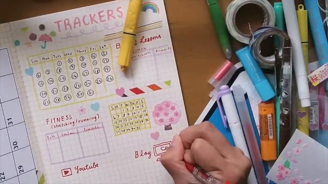 Kawaii Bullet Journal May 2018 Setup | Rainbowholic