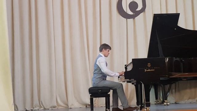 И.С.Бах Прелюдия и фуга d-moll (2т.)  К.Черни Этюд #50 ор.740 исп. А.Дружков Салаватский муз коллед