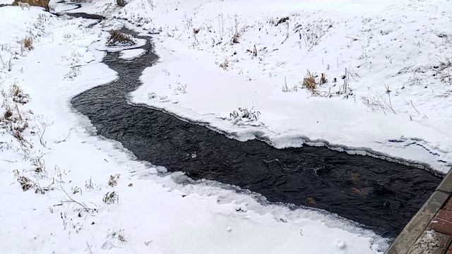 Журчание речки. Звук природы. Зима | Л5