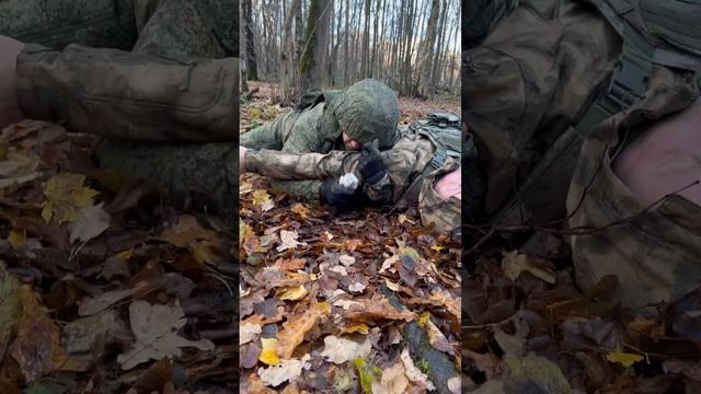 Жгутирование верхней конечности со стороны ног. Красная зона