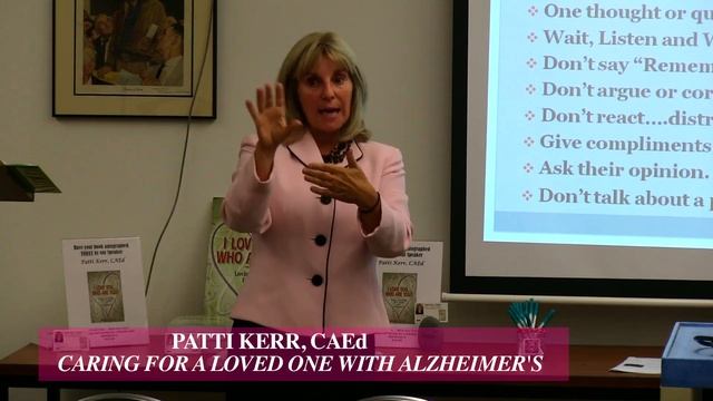 Brooks Memorial Library Lectures: Patti Kerr - Caring for a Love One w/Alzheimer's 9/10/14