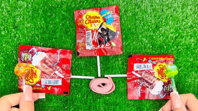 Satisfying Video | Color Chupa Chups Lollipops Cutting ASMR - Yummy Candy Opening