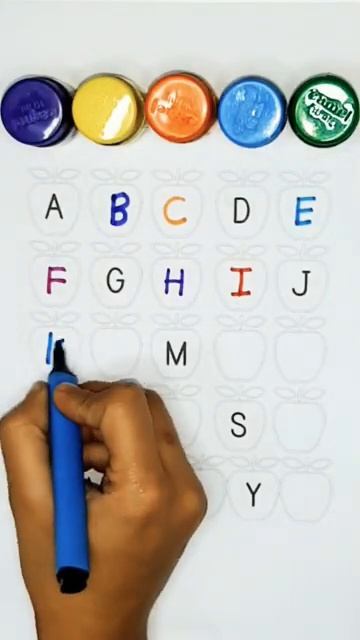 ABCD a to z alphabets,a for apple 🍎,A se anar aa se aam,Nursery rhymes,phonics song #shorts