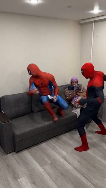 Grandma stood up for Spider-Man#funny