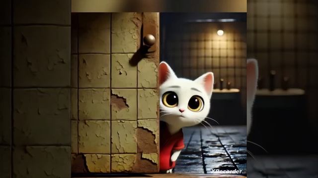 Умная котенка спасло всех