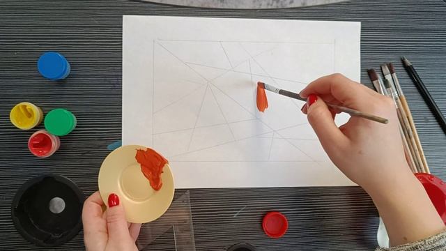 Рисование вторичными цветами. Урок ИЗО для младших школьников