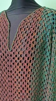 Джемпер из шестиугольников