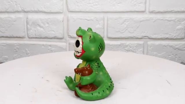 Ebros Furrybones Chomper Crocodile Alligator Skeleton Monster Figurine Furry Bones