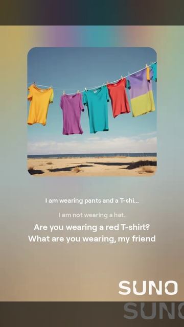 I am wearing pants and a T-shirt.