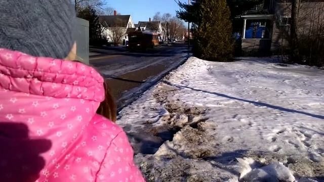 Встречаем детей из школы.Нью Брансуик.Канада