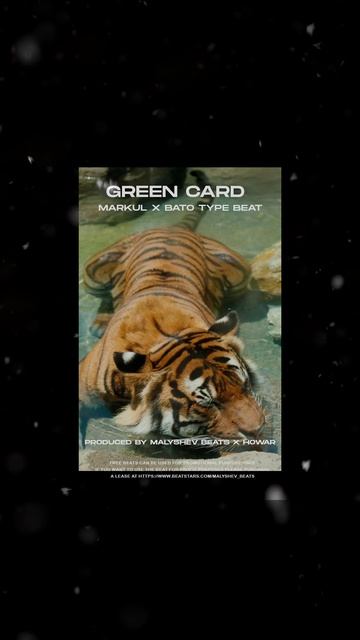 [FREE] MARKUL x BATO x SLAVA MARLOW Type beat - Green Card