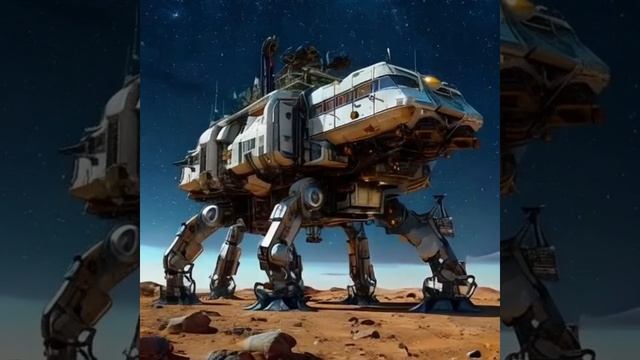 MOBILE PLANETARY STATION. Anton Vibe Art #ai #space #technology #science #nft #scifi #UFO #aliens